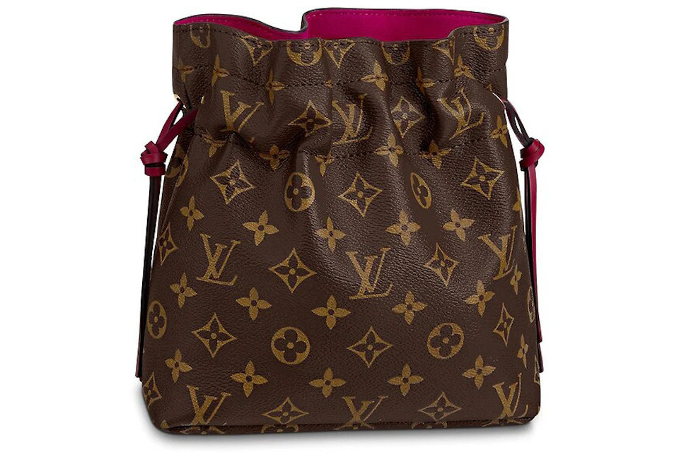 Anden klasse Følelse Learner Louis Vuitton Noe Pouch Monogram Brown/Pink in Coated Canvas/Leather with  Gold-tone
