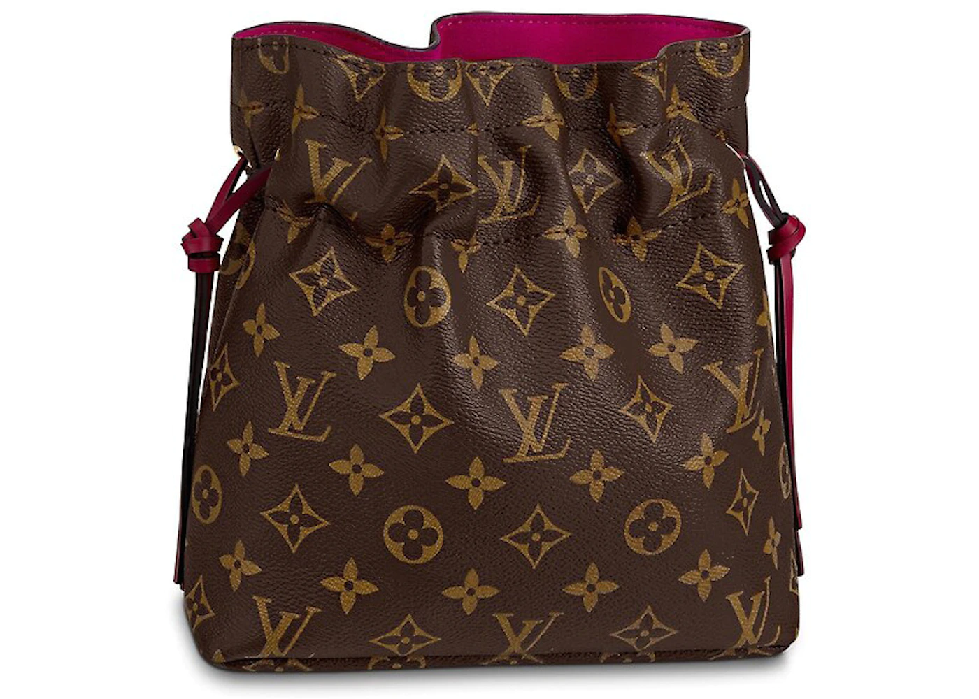 Louis Vuitton Noe Pouch Monogram Brown/Pink in Coated Canvas/Leather with  Gold-tone - US