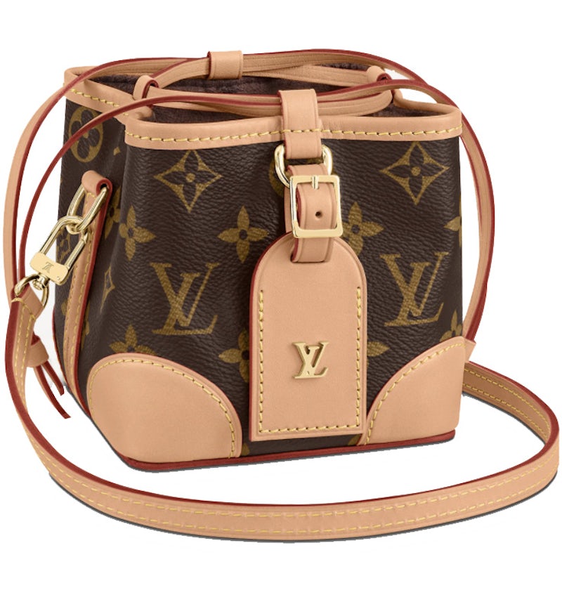 Louis Vuitton Noe Purse Monogram Brown in Coated Leather with Gold