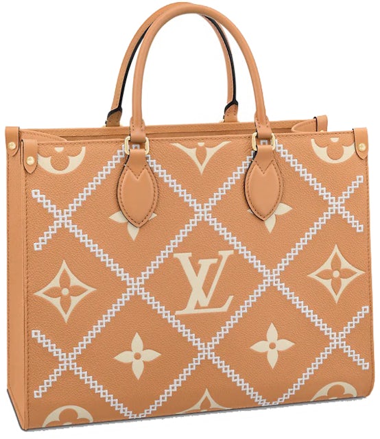 Louis Vuitton OnTheGo MM Arizona Brown in Cowhide Leather with