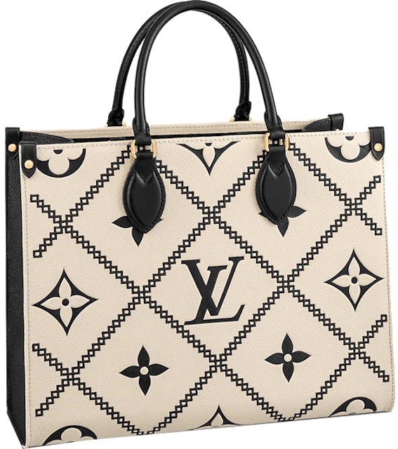 Louis Vuitton OnTheGo MM Cream in Cowhide Leather with Gold-tone - GB