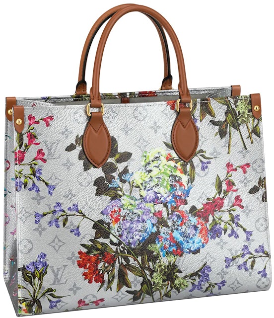 M21569 Louis Vuitton Monogram Flowers On My Side MM Bag