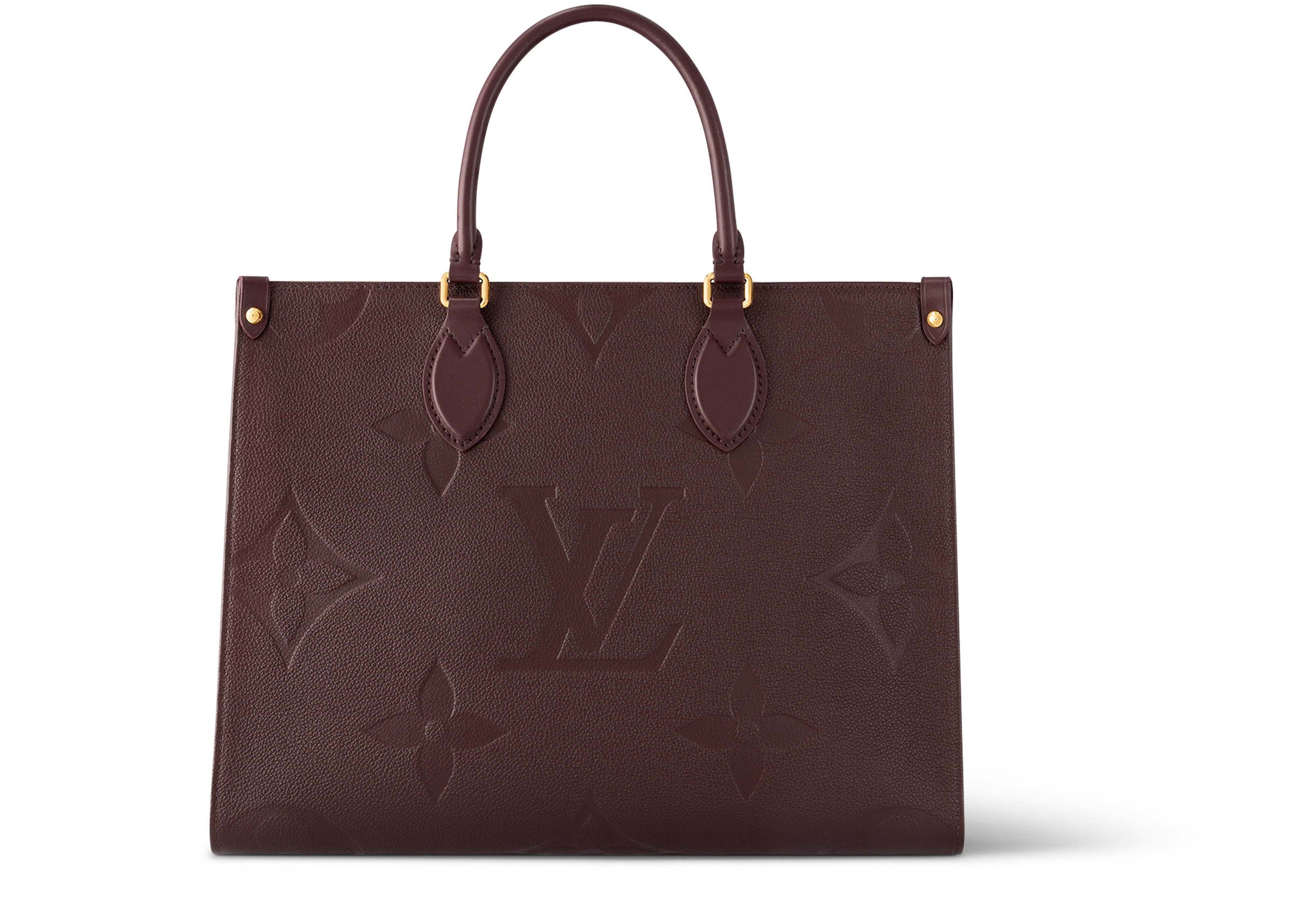 Louis Vuitton Onthego MM Summer Blue in Embossed Grained Cowhide Leather  with Gold-tone - US