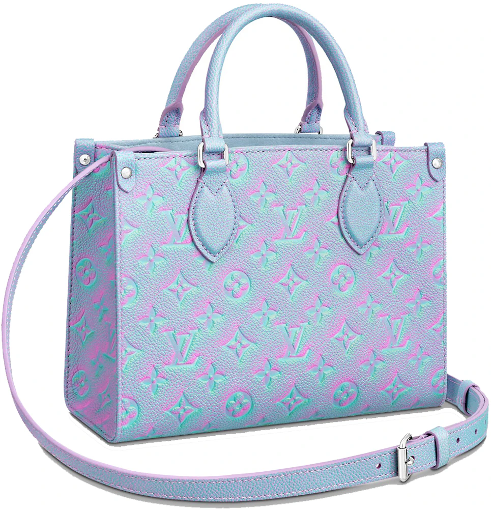 Louis Vuitton OnTheGo PM Lilas in Grained Cowhide Leather with