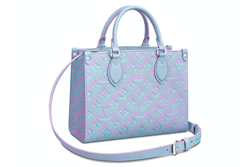 Louis Vuitton OnTheGo PM Lilas in Grained Cowhide Leather with