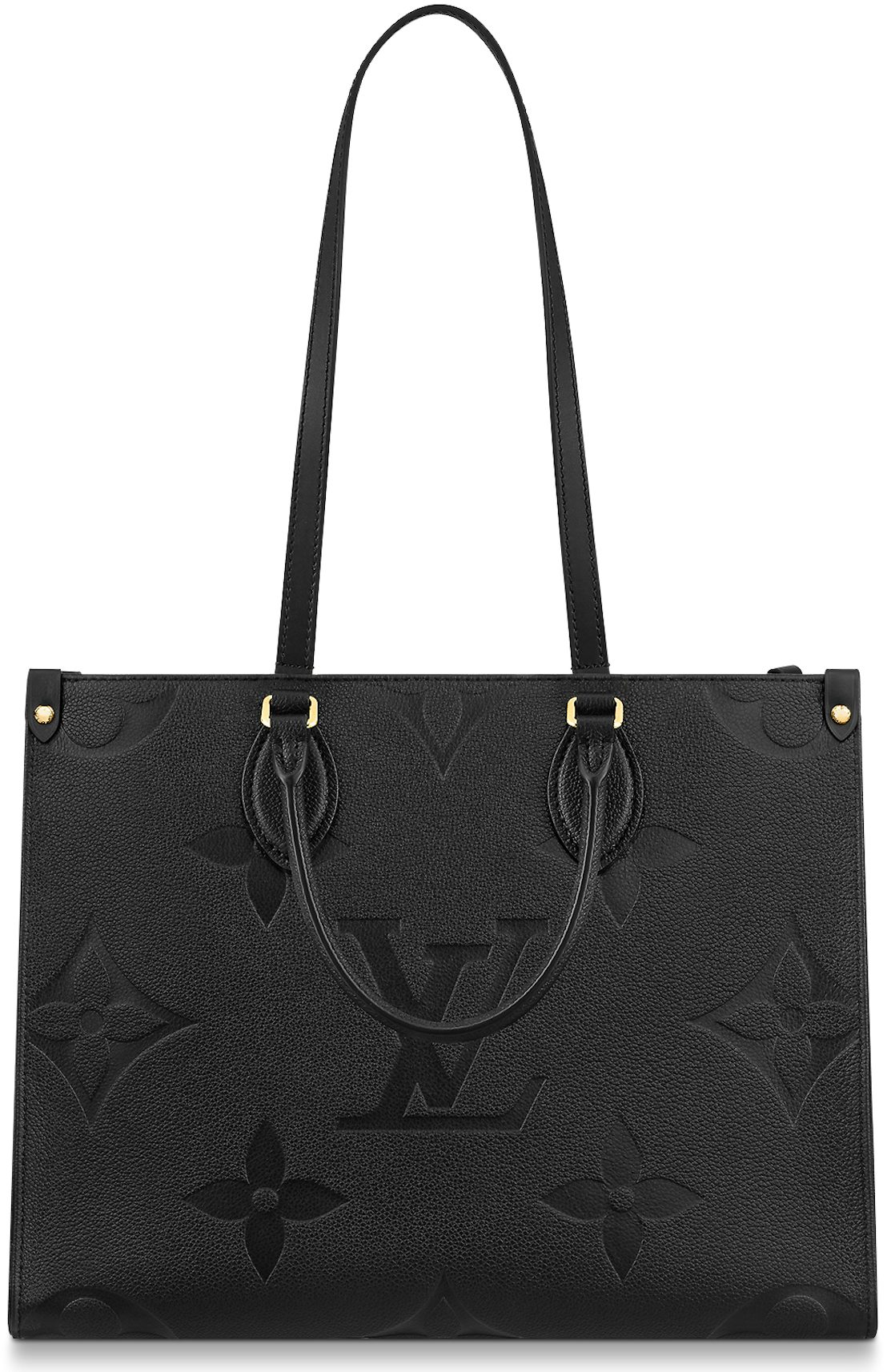 Louis Vuitton Onthego Empreinte MM Black in Leather with Gold
