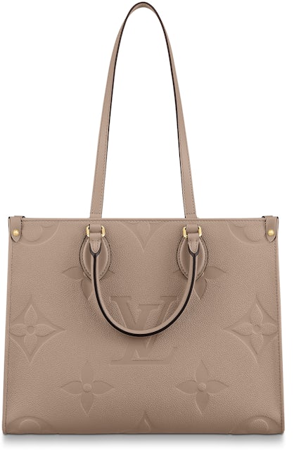 Louis Vuitton Onthego Empreinte MM Turtledove in Leather with Gold