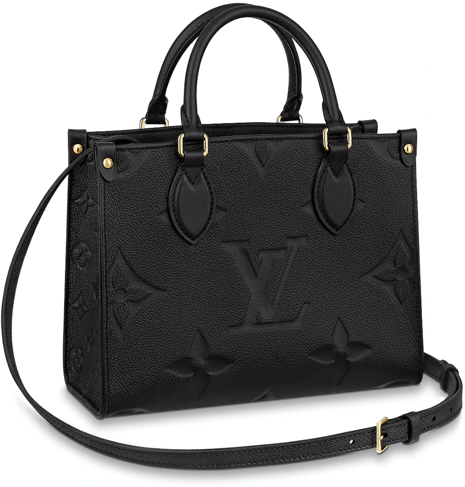 Louis Vuitton Onthego Empreinte PM Black in Leather with Gold-tone - US