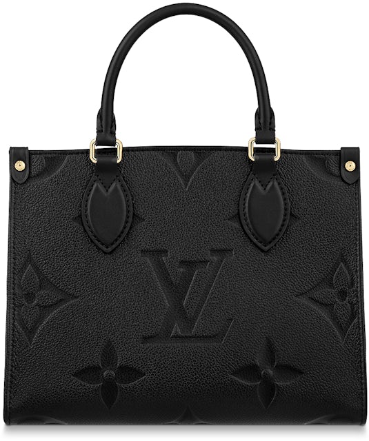Louis Vuitton Onthego Empreinte MM Black in Leather with Gold-tone - US