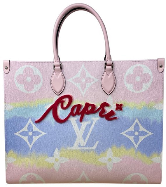 Louis Vuitton Onthego LV Escale (Capri Limited Edition) GM Pastel in Coated  Canvas/Cowhide Leather with Silver-tone - GB