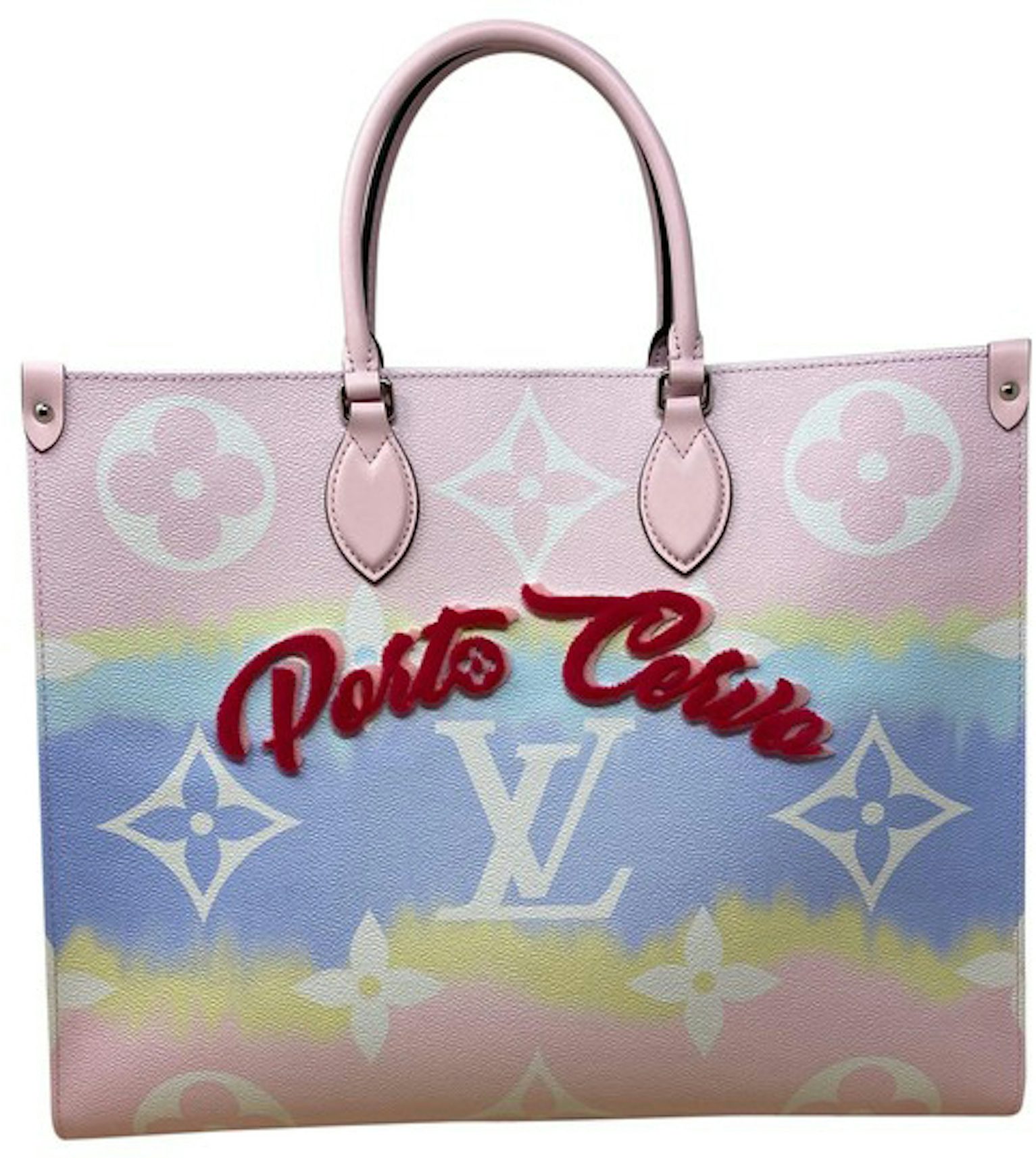 Louis Vuitton Onthego LV Escale (Porto Cervo Limited Edition) GM Pastel in  Coated Canvas/Cowhide Leather with Silver-tone - US