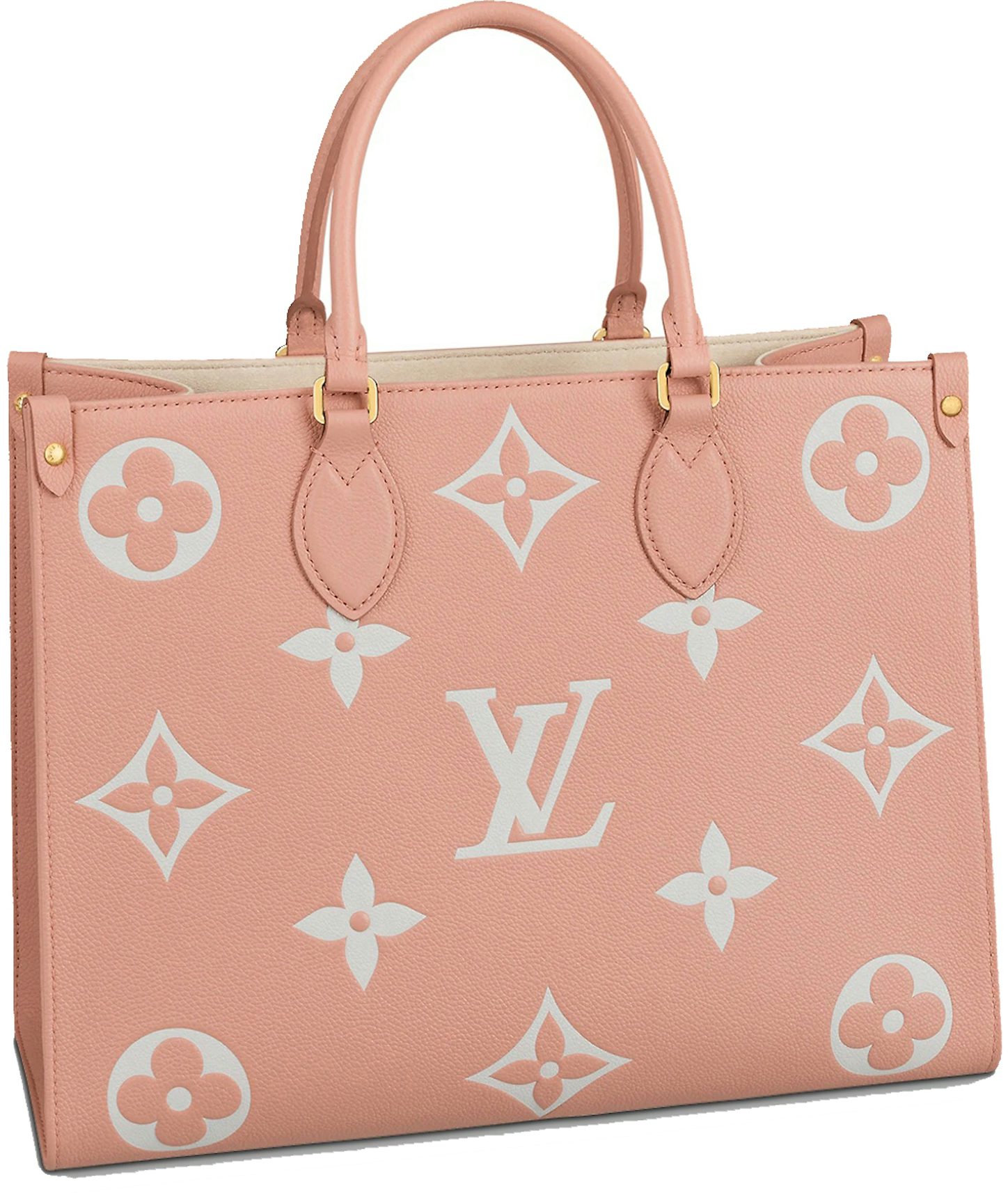 Louis Vuitton Neverfull MM Creme in Cowhide Leather with Gold-tone