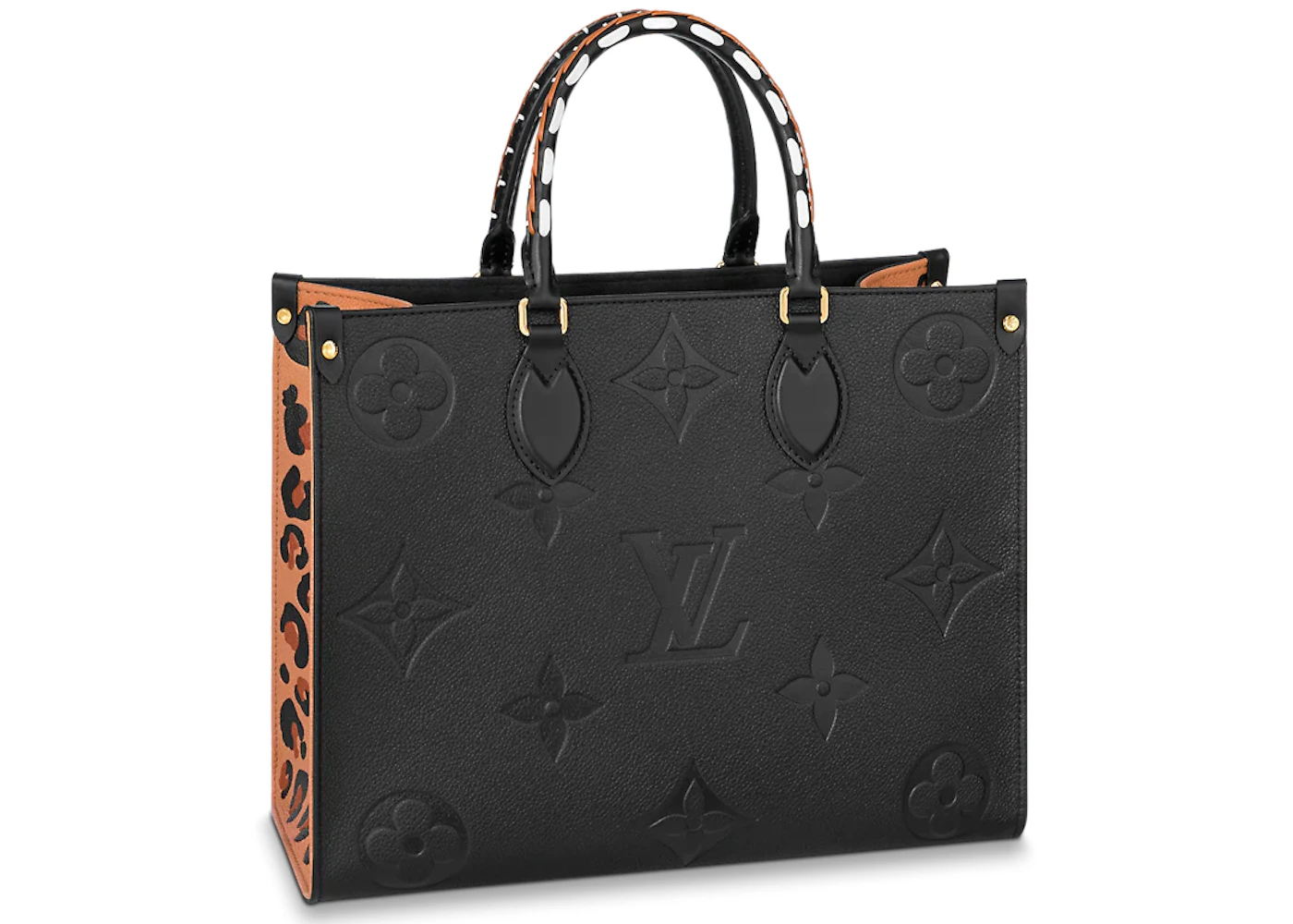 Louis Vuitton Onthego MM Wild at Heart Black in Cowhide Leather with  Gold-tone - US