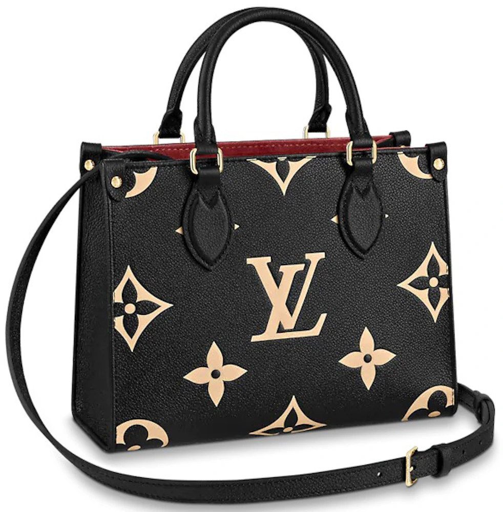 Louis Vuitton Onthego PM Khaki Cream Monogram Empreinte