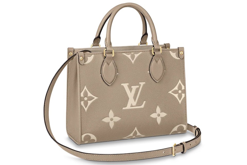 Louis Vuitton Onthego PM Tourterelle/Creme in Cowhide Leather with  Gold-tone - US