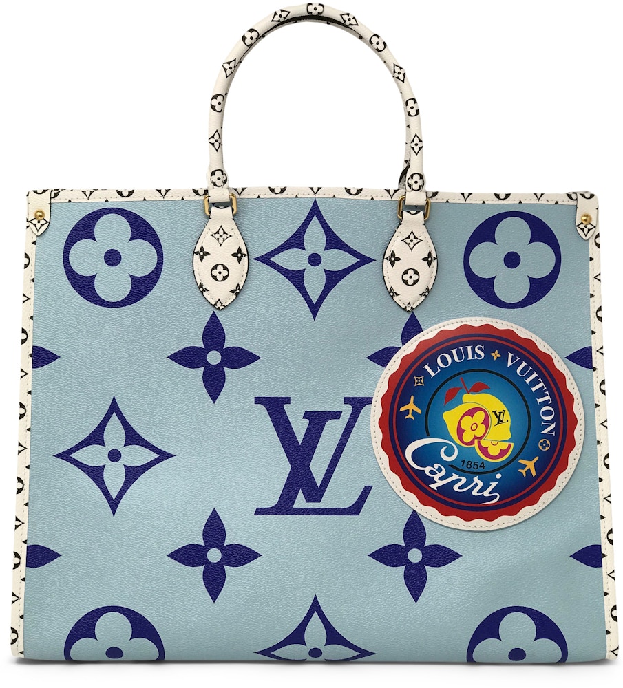 Louis Vuitton Onthego Monogram Giant Capri Blue in Coated Canvas with ...