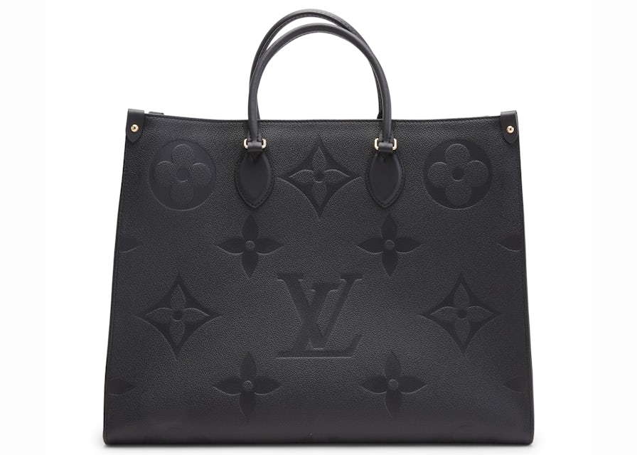 Louis Vuitton Onthego GM Black in Econyl/Coated Canvas with Gold-tone - US