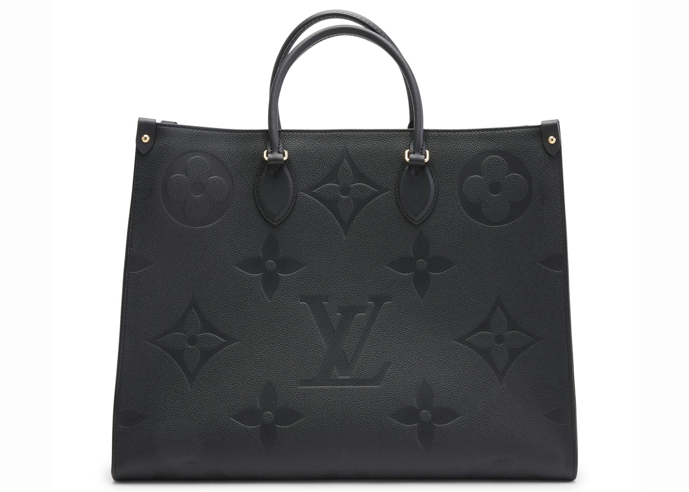 NEW Louis Vuitton OnTheGo GM Jungle Print Tote Black & Caramel