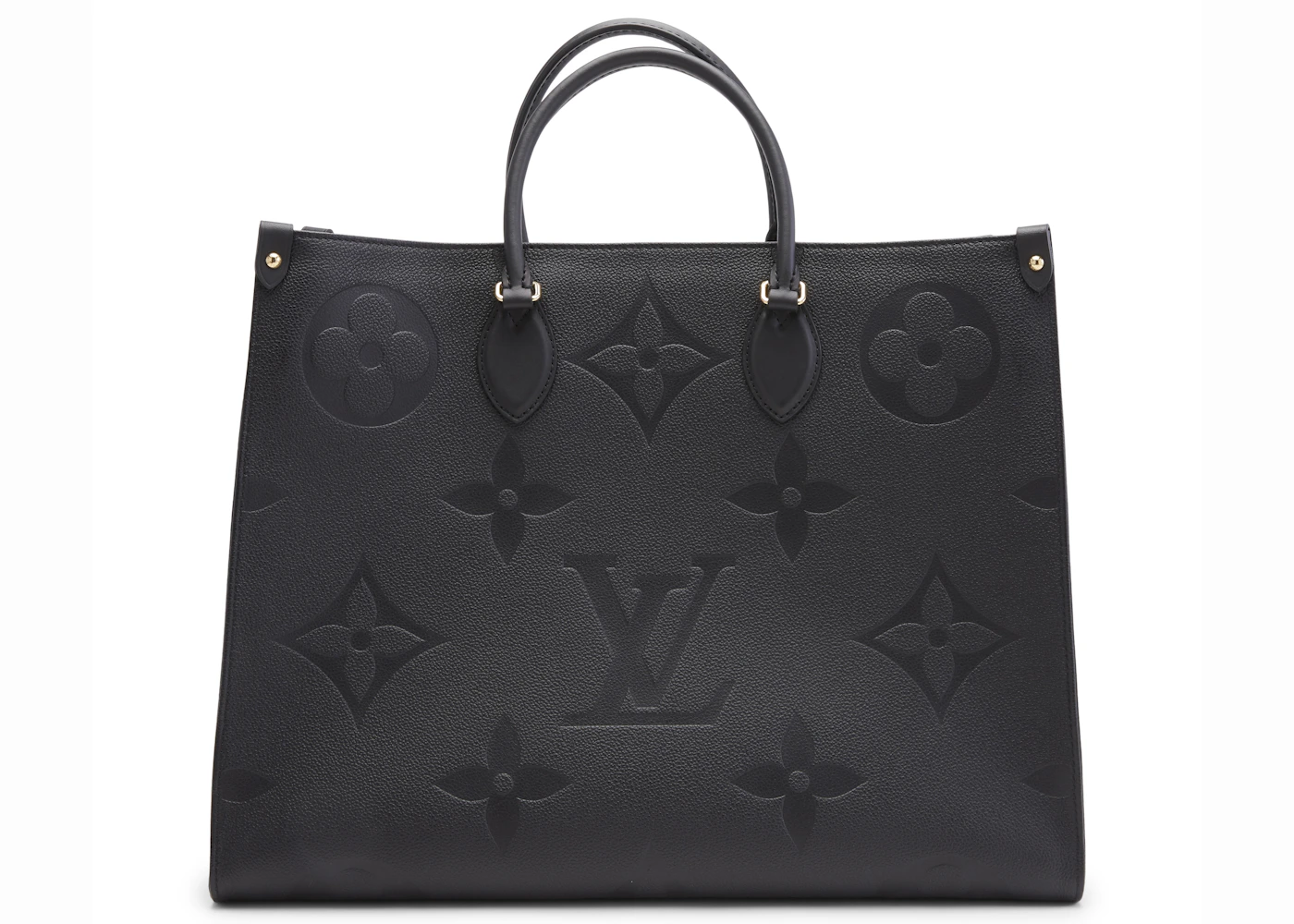 Louis Vuitton Onthego Monogram Giant GM Noir in Empreinte Leather with  Gold-tone - US