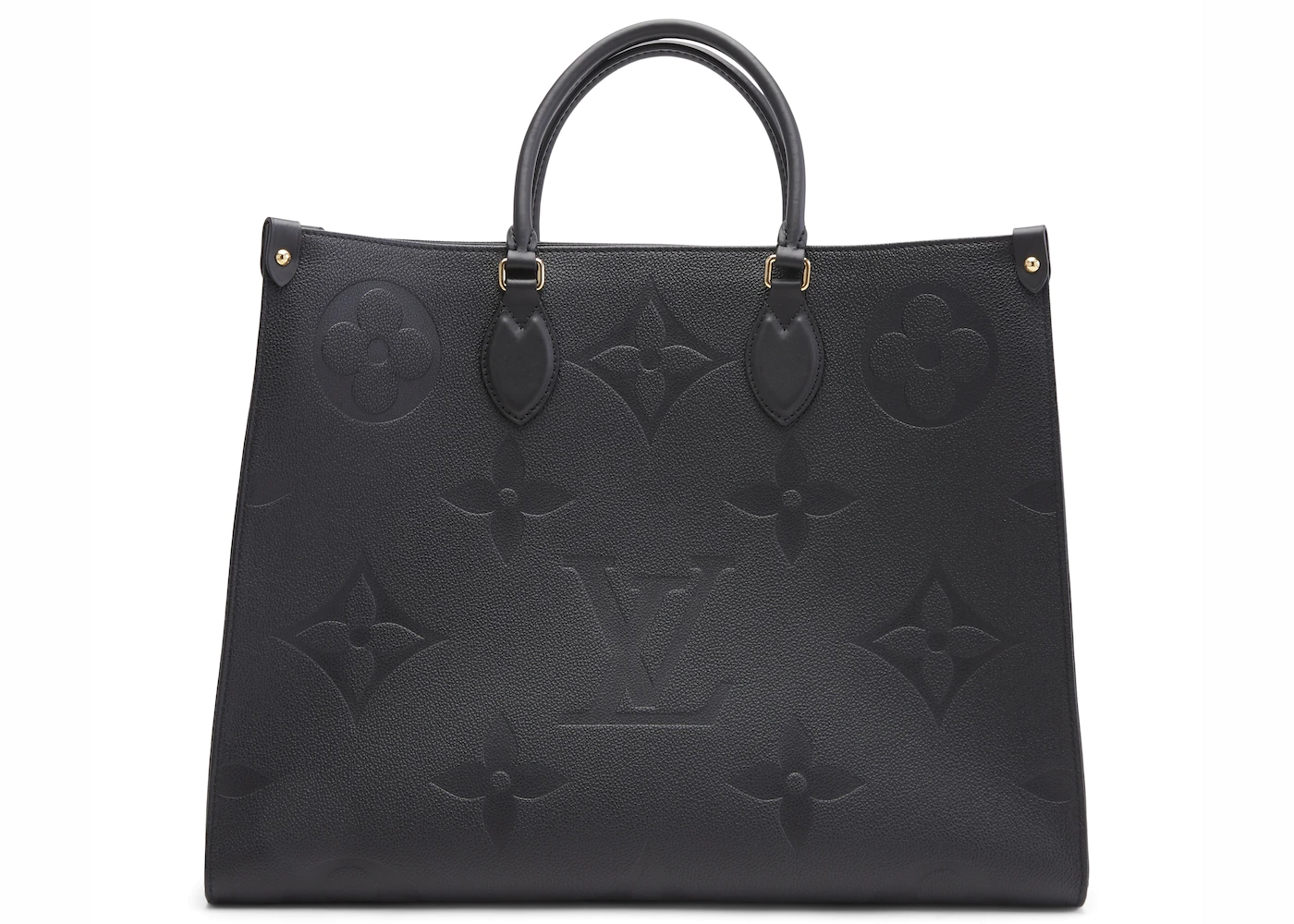 Louis Vuitton Onthego Monogram Giant GM Noir in Empreinte Leather with ...