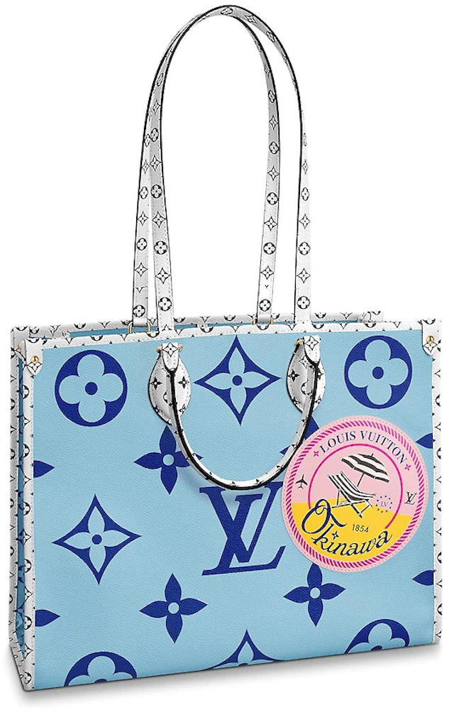 Louis Vuitton Onthego Monogram Giant Okinawa Blue in Coated Canvas