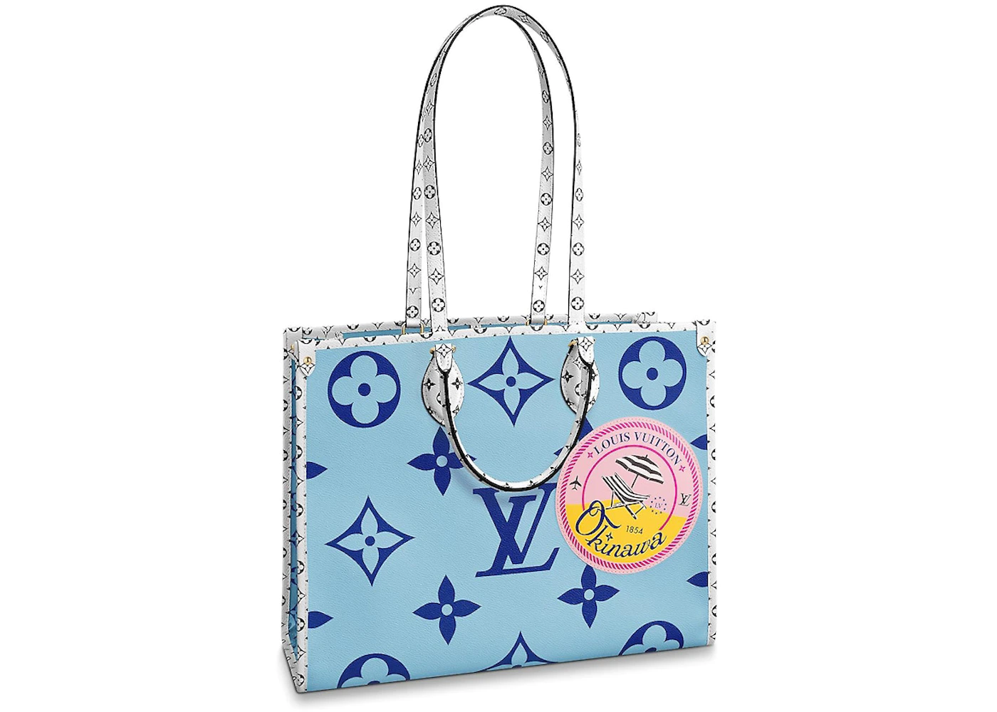Louis Vuitton Onthego Monogram Giant Okinawa Blue in Coated Canvas