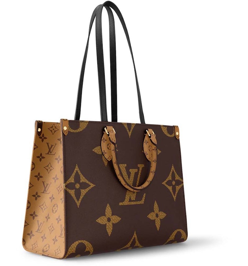Louis Vuitton Onthego Monogram Giant Reverse MM Brown in Coated