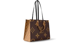 M46154 Louis Vuitton Monogram Coated OnTheGo MM Tote Bag-White