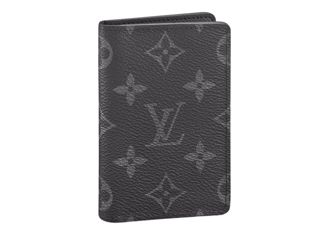 Pre-owned Louis Vuitton Organizer Pocket (5 Interior Pockets) Monogram Eclipse Black/grey