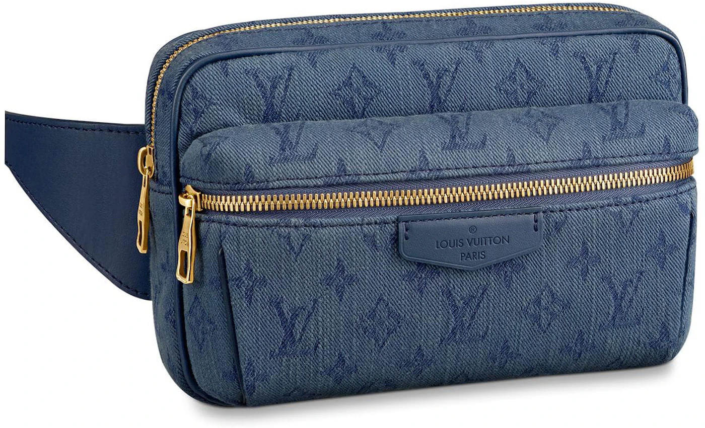 Louis Vuitton LV outdoor bumbag Blue Leather ref.269701 - Joli Closet