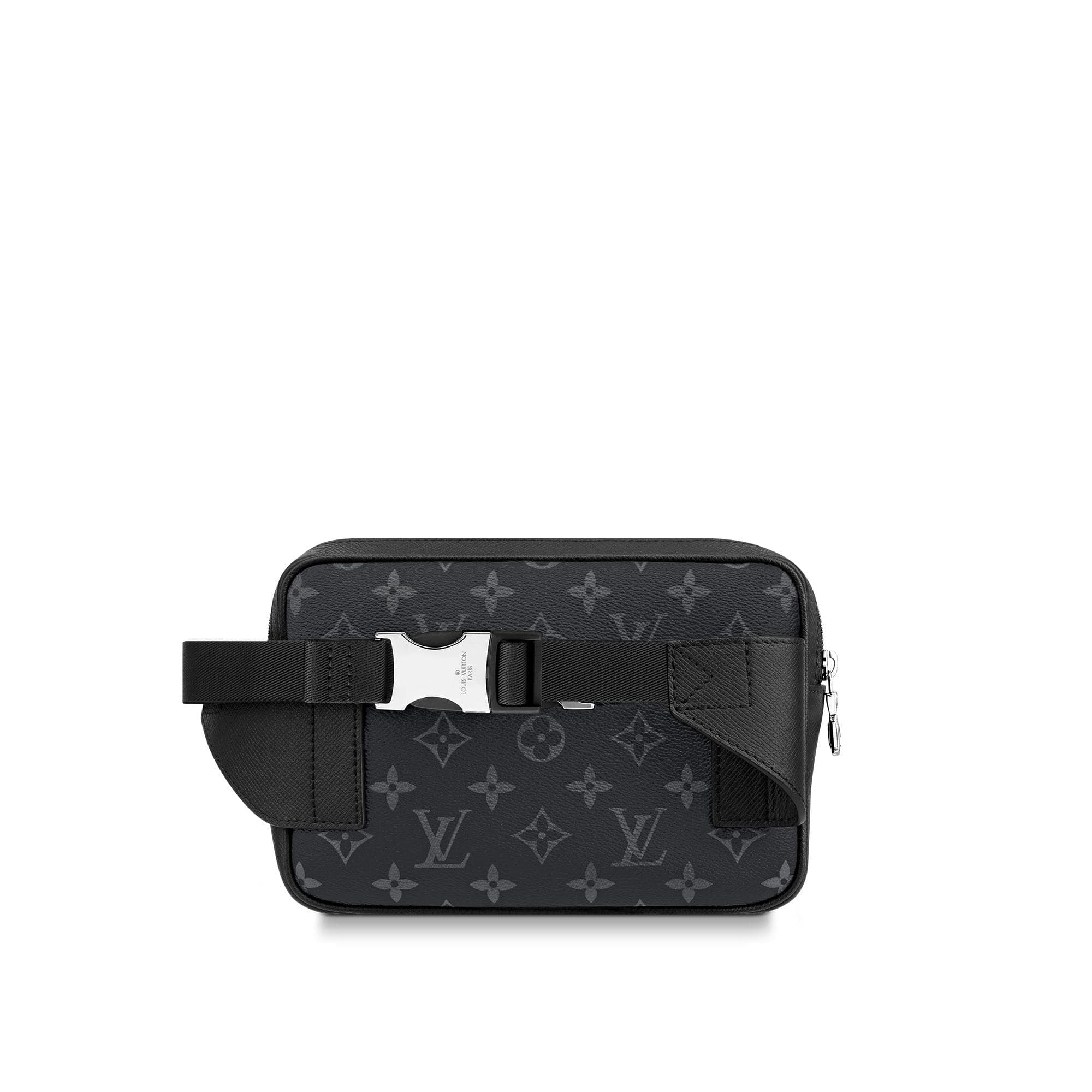 Louis Vuitton Outdoor Bumbag Monogram Eclipse Taiga Black in Taiga