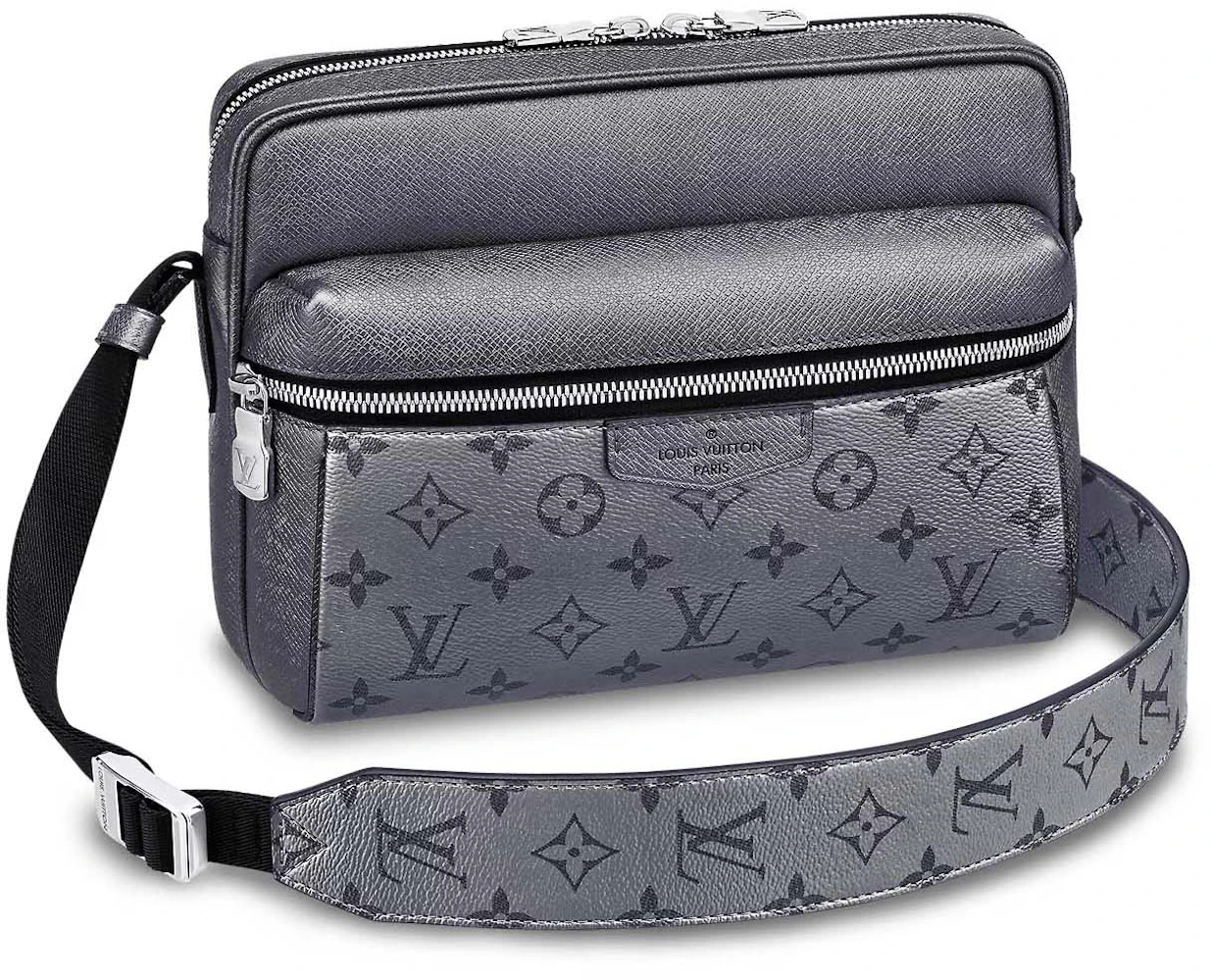 Louis Vuitton Outdoor Messenger Gunmetal Gray in Monogram Coated  Canvas/Taiga Cowhide Leather with Silver-tone - US