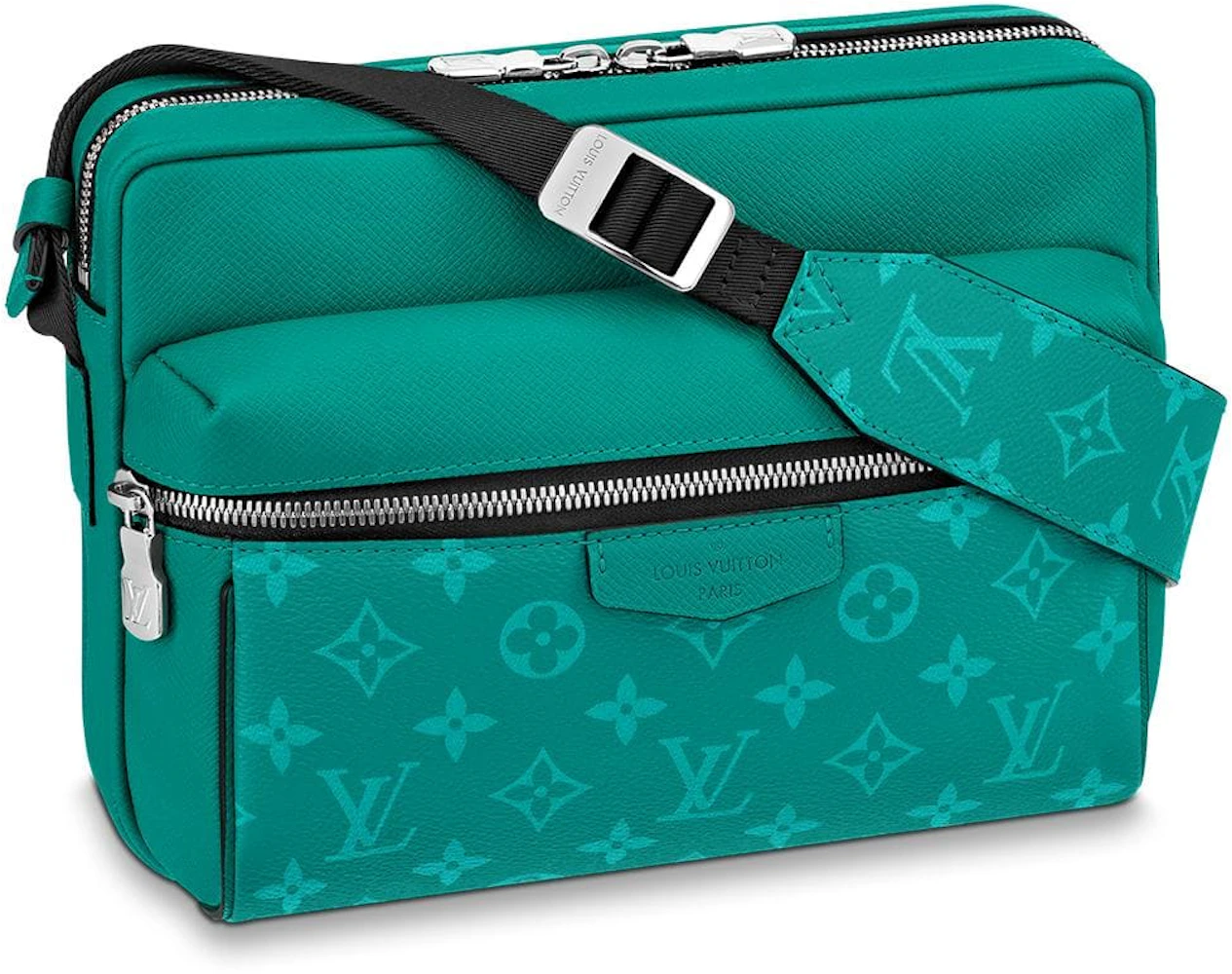 Louis Vuitton Outdoor Messenger Monogram  Taiga Pine Green in Taiga  Leather/Coated Canvas with Silver-tone - US