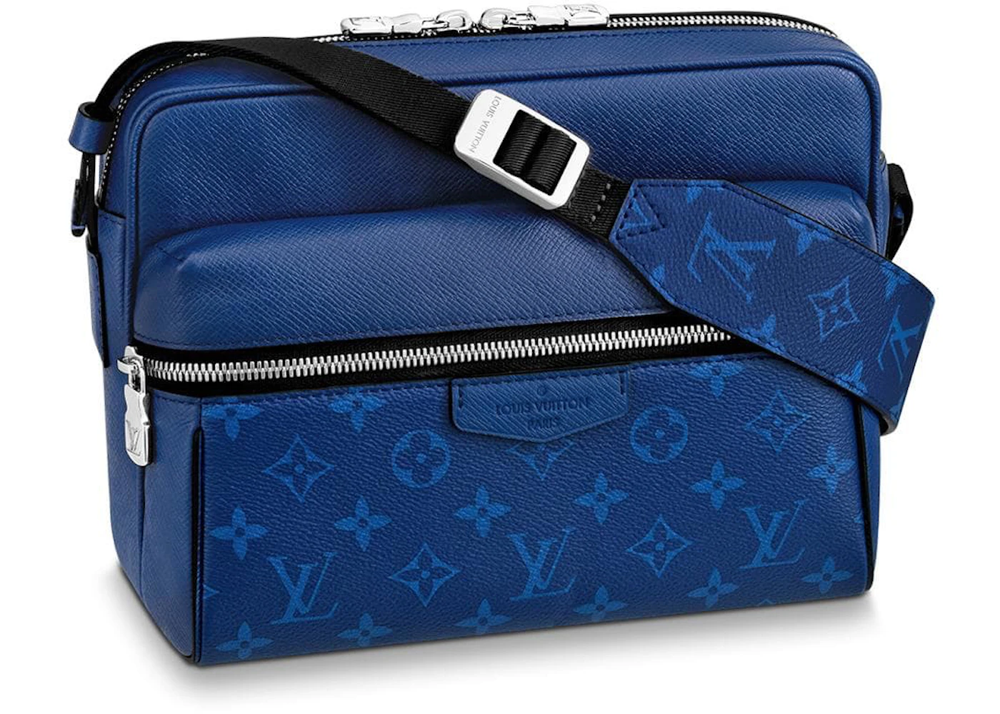 Louis Vuitton Outdoor Messenger Monogram Pacific Taiga Blue in Taiga  Leather/Coated Canvas with Silver-tone - US