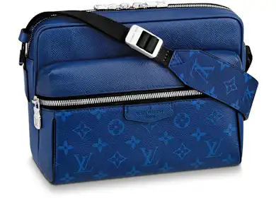 Louis Vuitton Outdoor Messenger Monogram Pacific Taiga Blue in Taiga ...