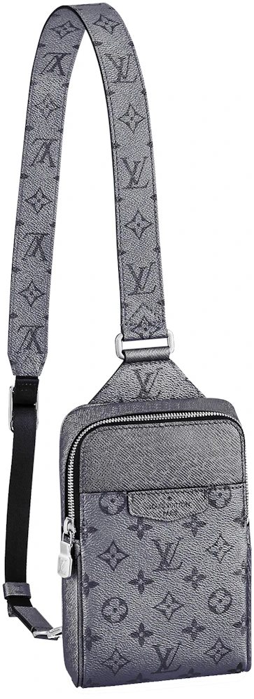 LOUIS VUITTON STRAP BANDOULIERE MIST GRAY BRUME COATED CANVAS BY POOL  EDITION