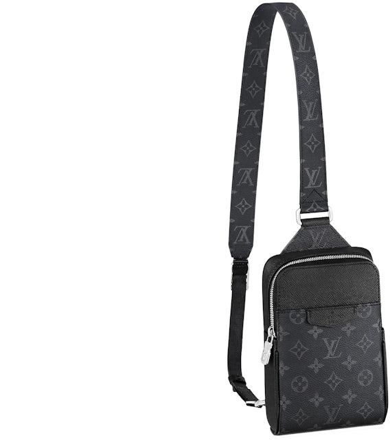 Louis Vuitton Outdoor Slingbag Taigarama Noir Black in Coated  Canvas/Leather with Silver-tone - US