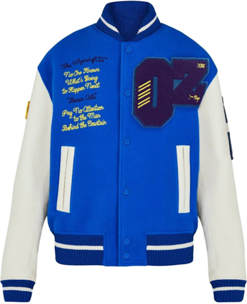 Louis Vuitton Oz Varsity Jacket (SS19) Blue/White Men's - SS19 - GB