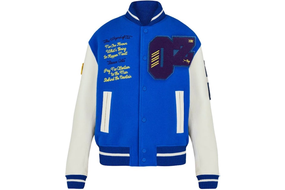 Louis Vuitton Oz Varsity Jacket (SS19) Blue/White Uomo - SS19 - IT