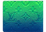 Louis Vuitton Zipper Wallet Vertical Taurillon Illusion Blue/Pink