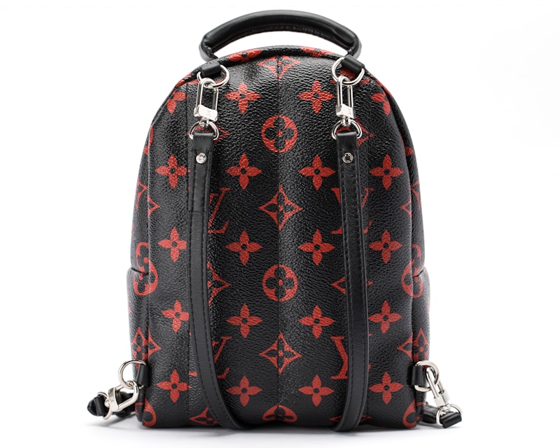 Louis vuitton palm springs 2025 mini black and red