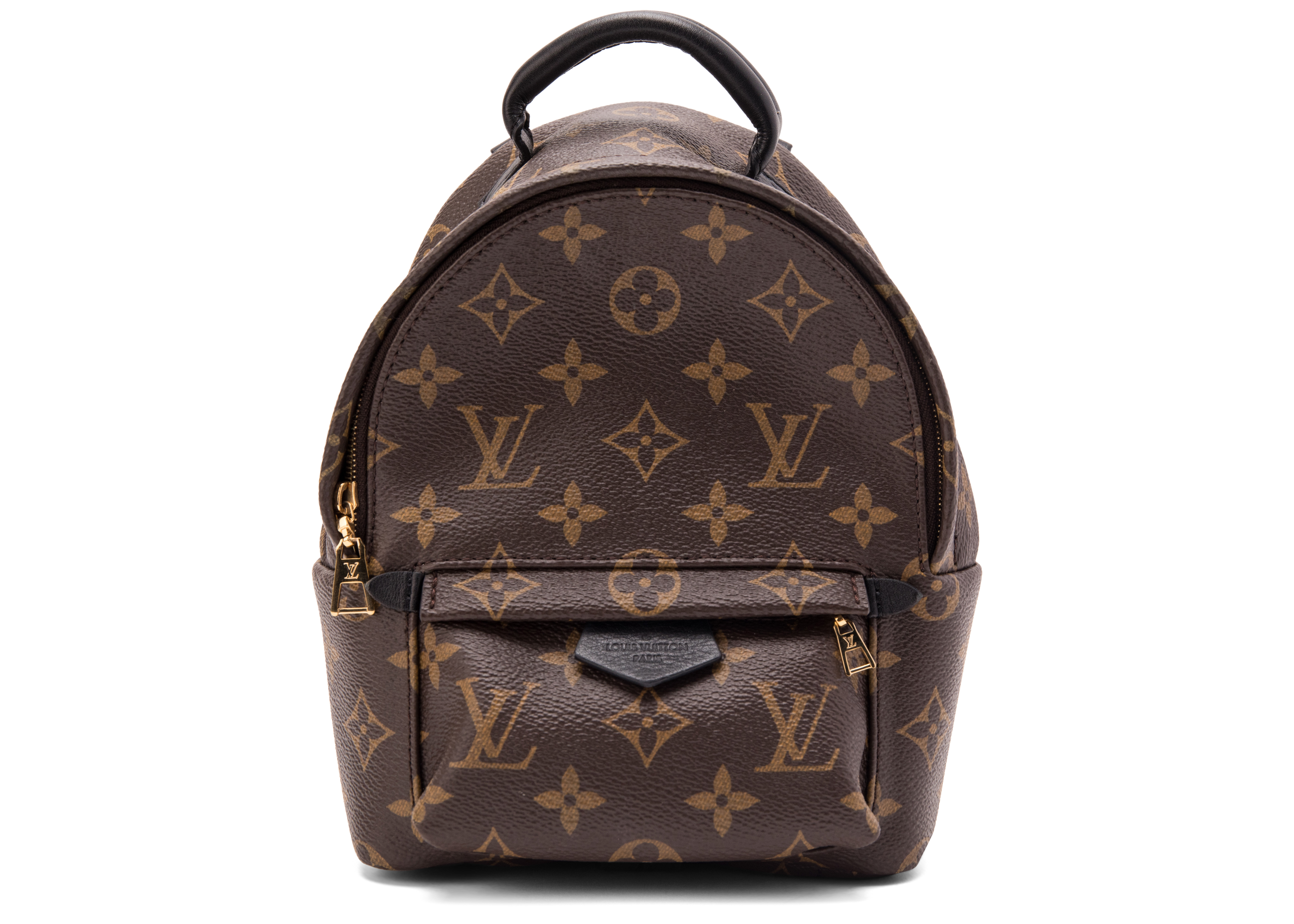 Louis Vuitton Palm Springs Monogram Updated Zipper Mini Brown in Coated  CanvasCalfskin with Goldtone  US