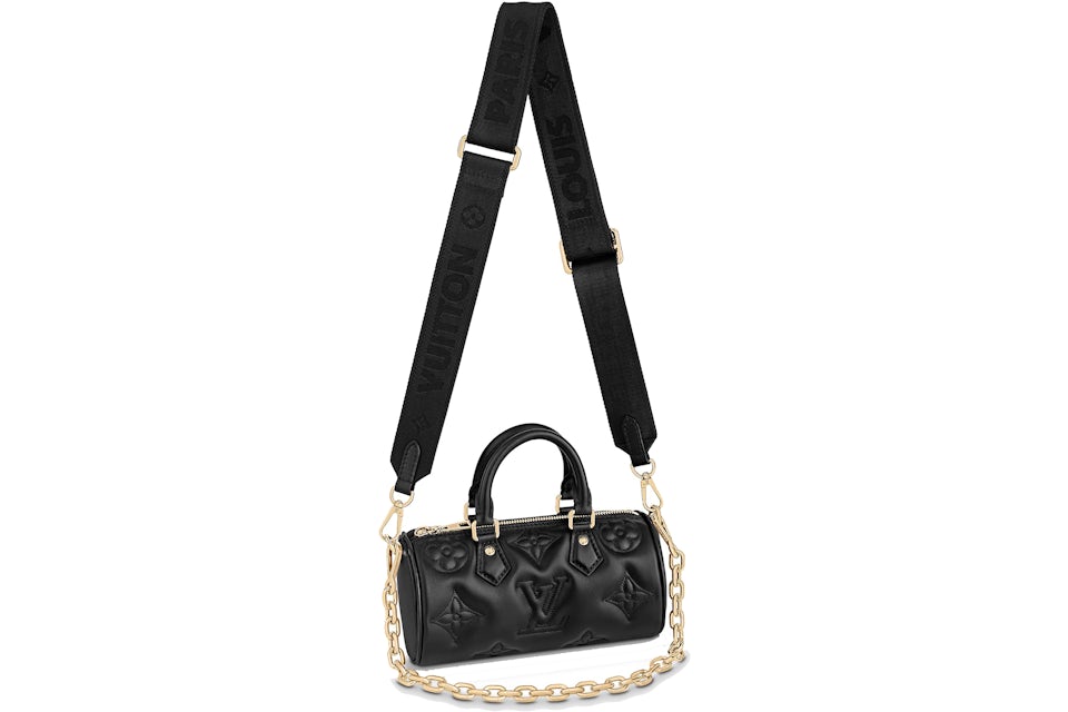 Louis Vuitton Papillon BB Black in Calfskin Leather with Gold-tone