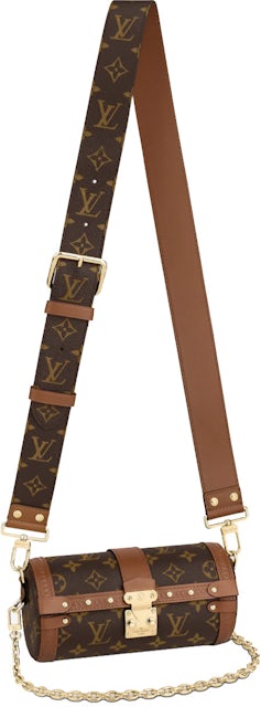 Louis Vuitton Papillon Trunk Monogram Canvas Satchel Bag Brown