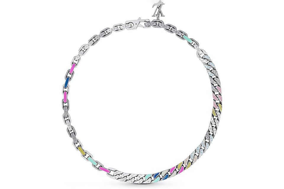 Louis Vuitton LV Psychedelic Necklace Rainbow in Metal/Enamel with  Silver-tone - US
