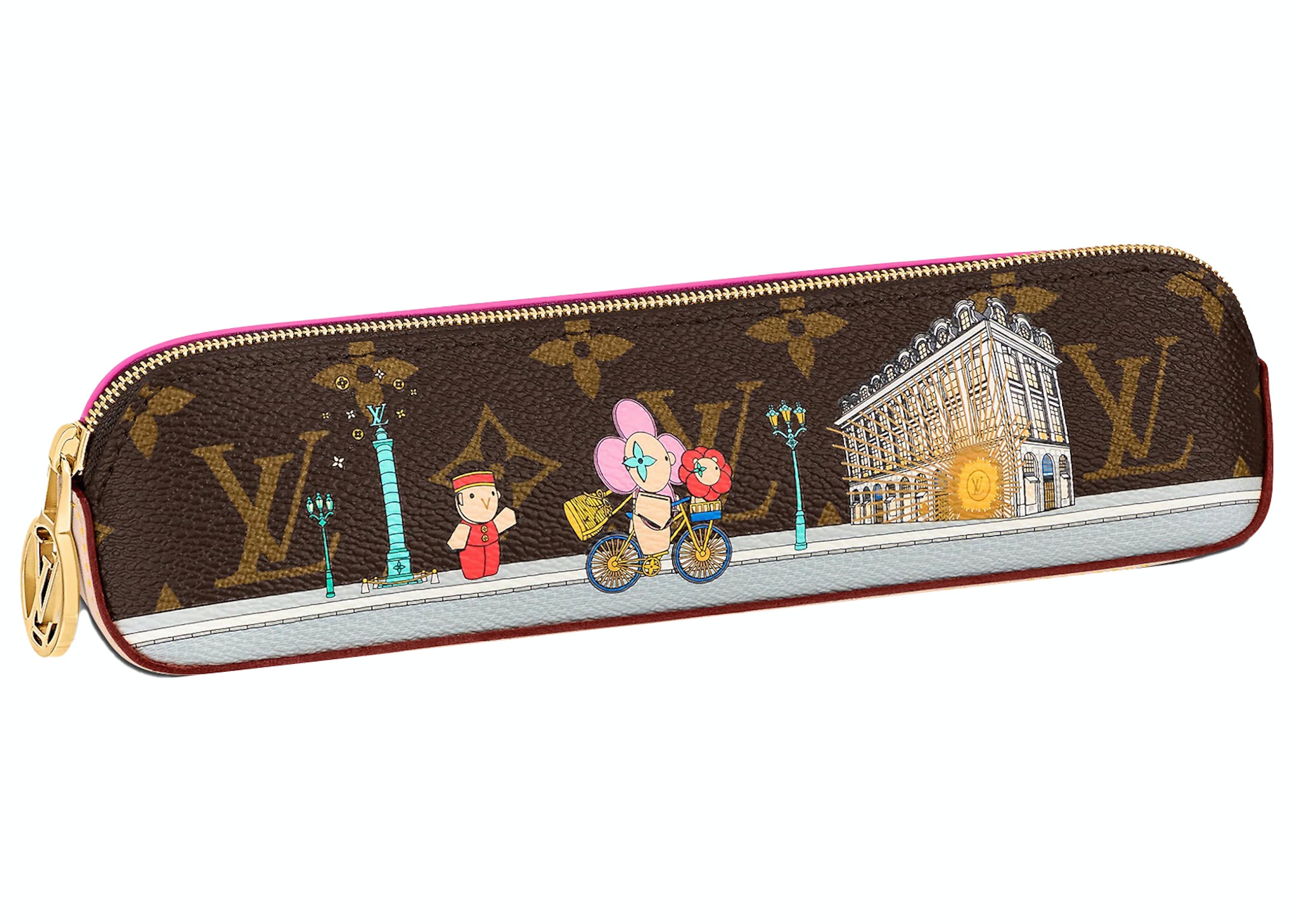 Louis Vuitton Paris Pencil Pouch Vivienne Holiday Monogram Canvas/Pink