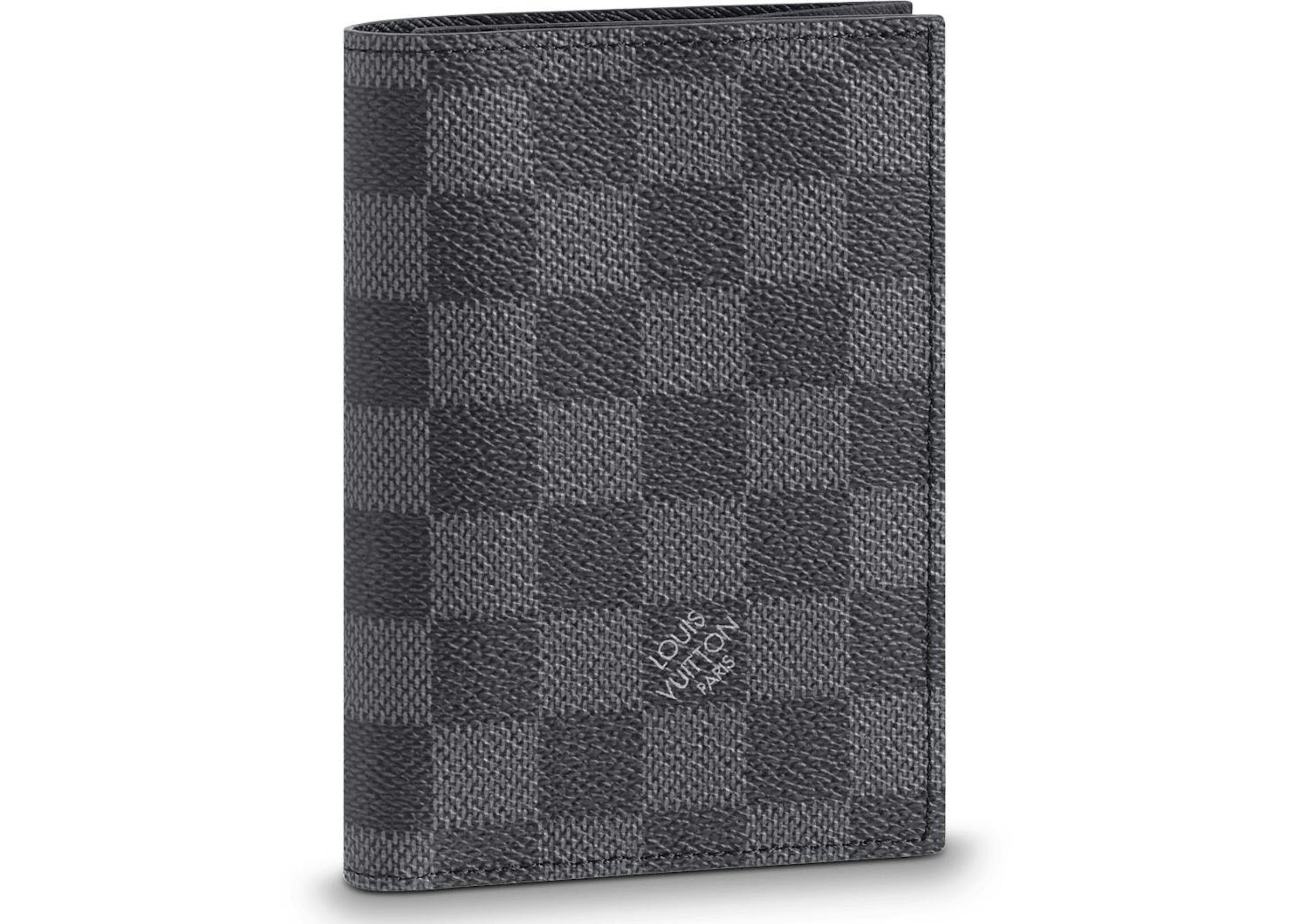 Louis Vuitton Passport Cover Damier Graphite Black/Gray in Canvas - US