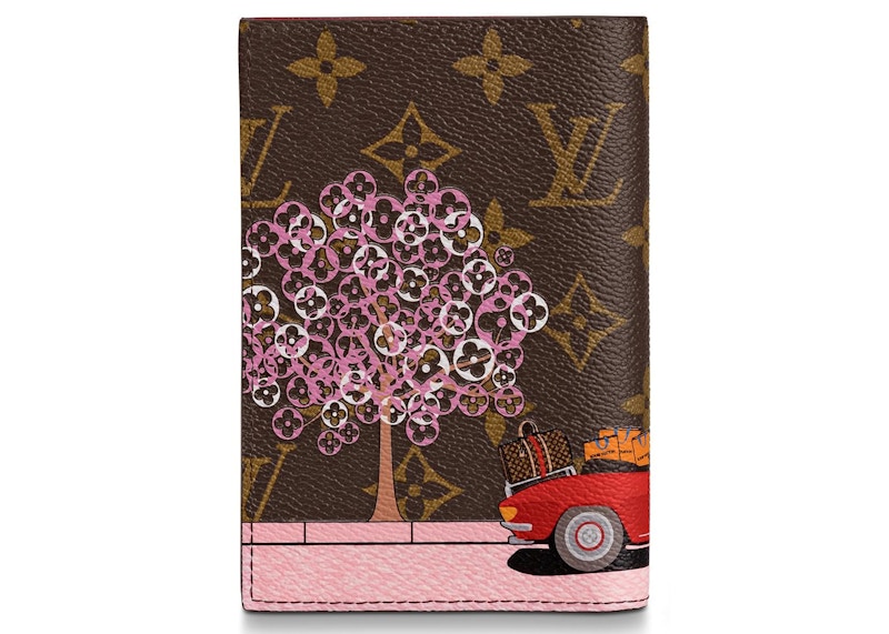 Louis Vuitton Passport Cover Monogram Vivienne Paris Red Lining in