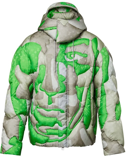 green and white lv jacket