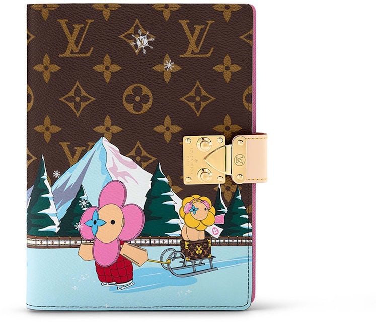 Louis Vuitton Paul Notebook Cover Ice Skating Xmas Pink in Coated Canvas  with Gold-tone - US